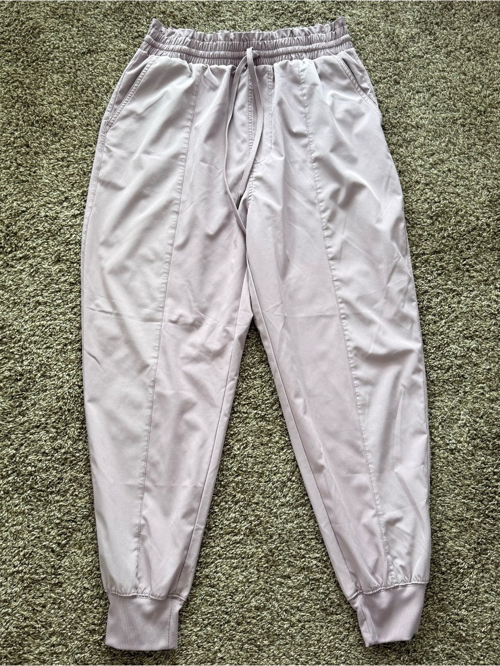 Vanilla Star Light Lavender Jogger Pants - Casual Elastic Waist - Size Large